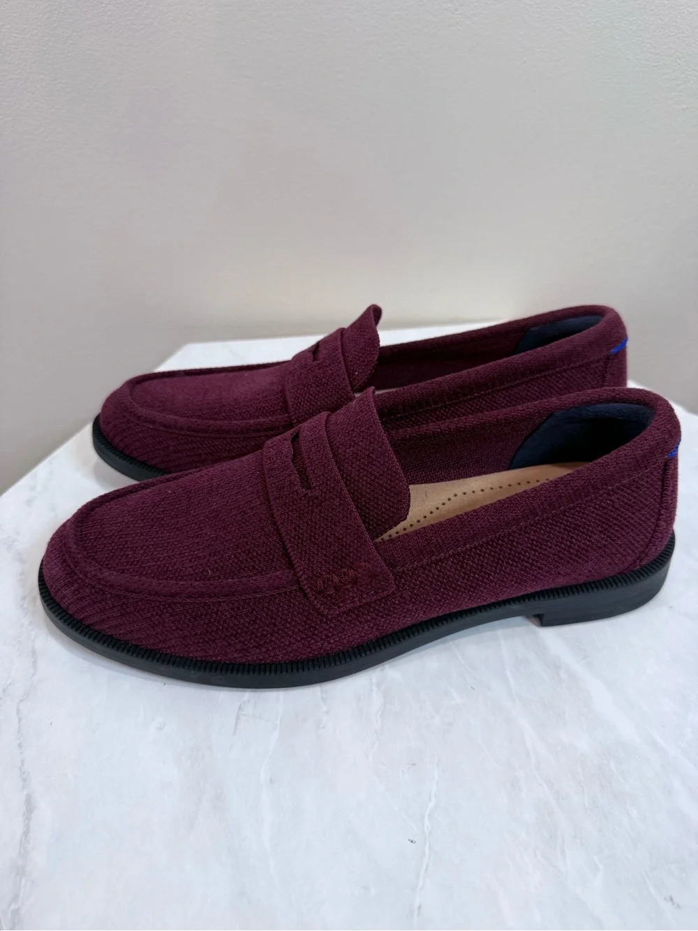 🔥Rothy’s Women’s Burgundy Loafers Slip-On Dress Shoes Size 7.5 EC🔥